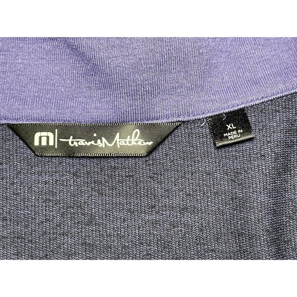 Travis Mathew‎ Sweater Mens XL Blue Golf 1/4 Zip Pullover - Picture 3 of 8